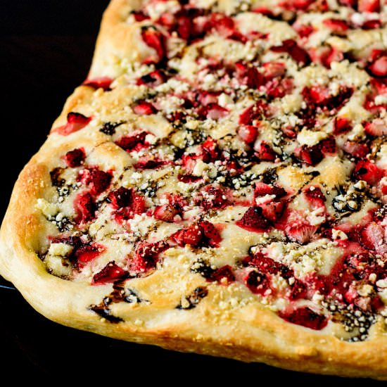 Strawberry and Feta Focaccia
