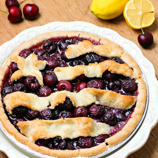 Moonshined (Gluten-Free) Cherry Pie