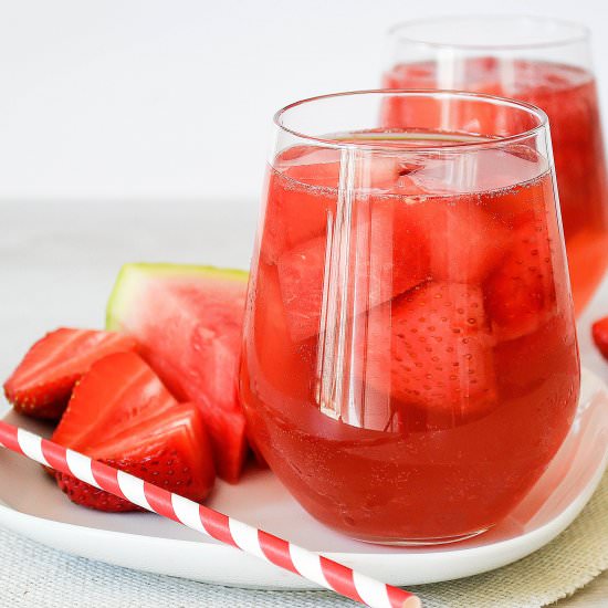Watermelon Strawberry Sangria