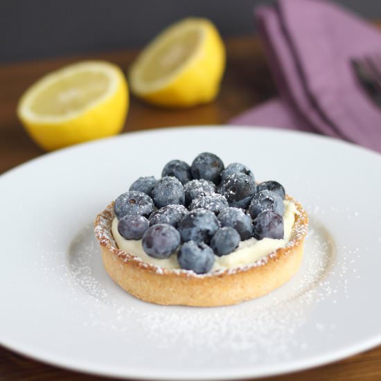 Blueberry Tart with Hint of Lemon