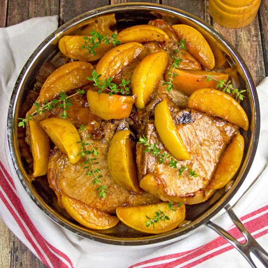 Apple Bourbon BBQ Pork Chops