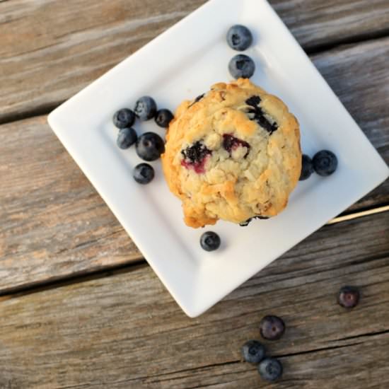 Blueberry Coconut Pecan Cookies