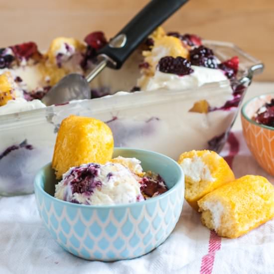 Berry Twinkie No Churn Ice Cream