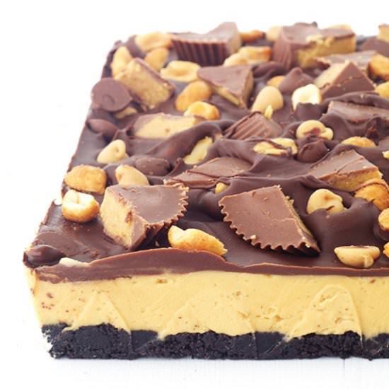 Loaded Oreo Peanut Butter Bars