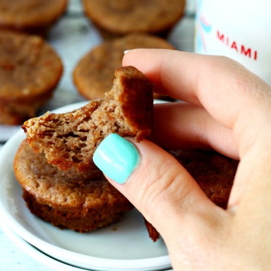 Flourless Strawberry Mini Muffins