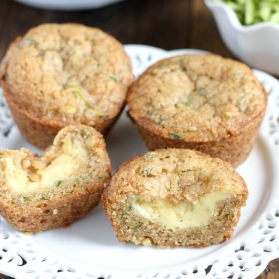 Cream Cheese-Filled Zucchini Muffin