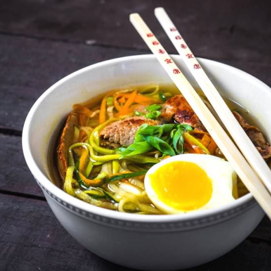 Authen Beef Ramen with Zoodles