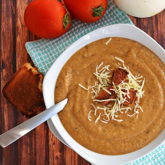 Eggplant Parmesan Soup