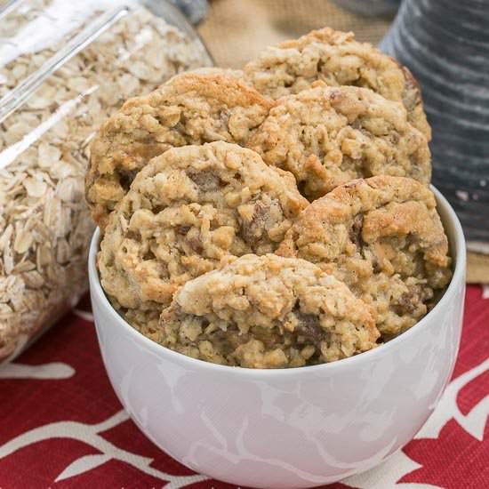 Oatmeal Toffee Cookies