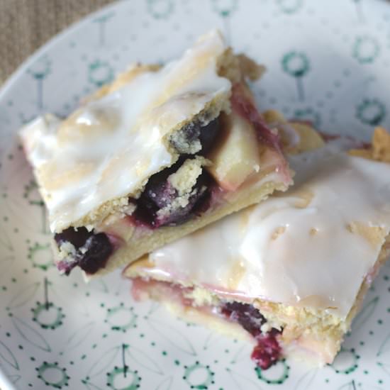 Apple Cherry Cookie Bars