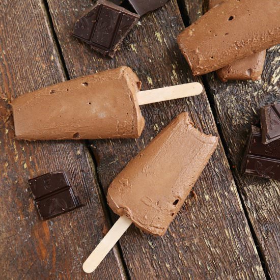 Keto Chocolate Popsicles