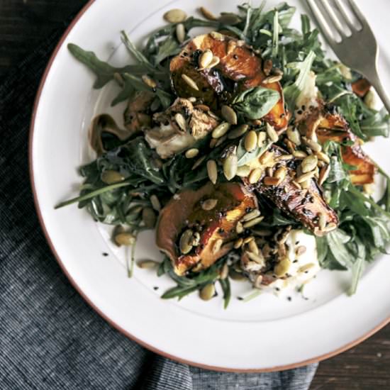 Peach & Buffalo Mozzarella Salad