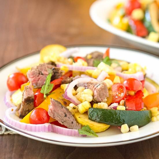 Grilled Steak & Veggie Salad