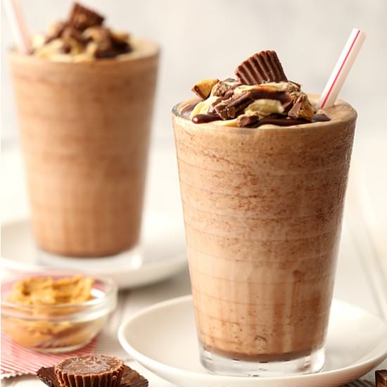 Peanut Butter Frozen Hot Chocolate