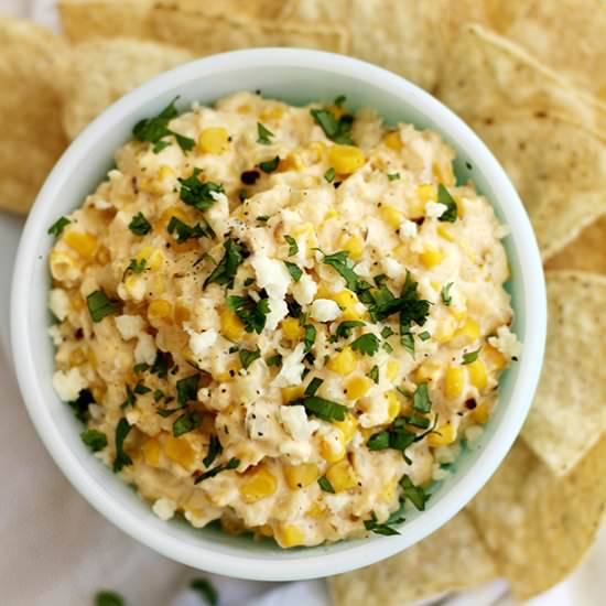 Slow Cooker Grilled Corn Dip