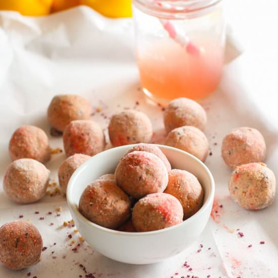 Kid friendly Pink Lemonade Bites