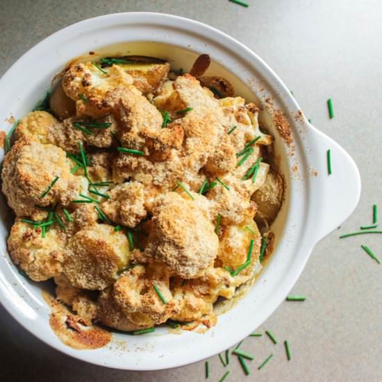 Potato – Cauliflower Gratin