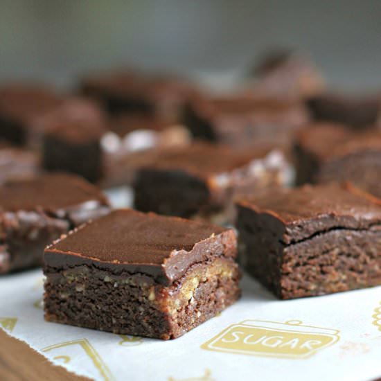 No-Bake Double Chocolate Brownies