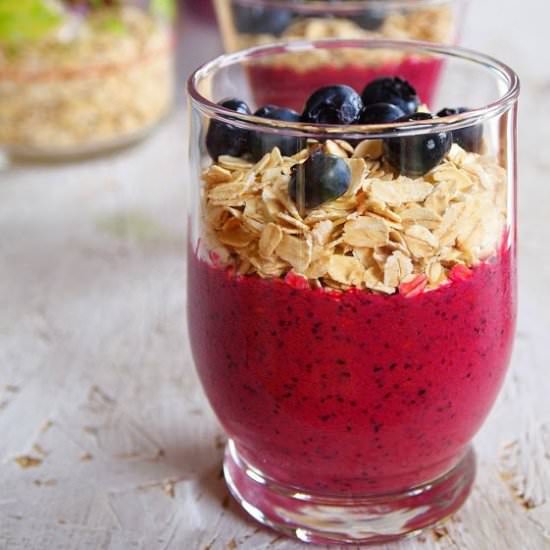 Forest fruit mousse