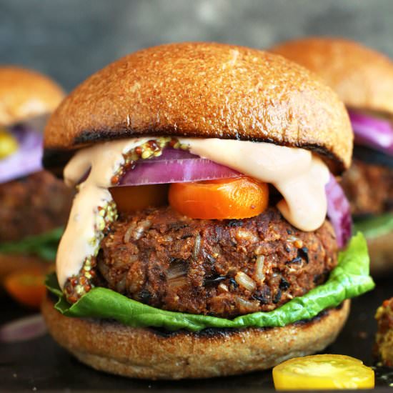 Easy Grillable Veggie Burger