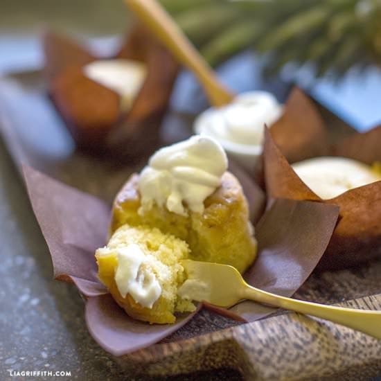 Mini Pineapple Upside Down Cake