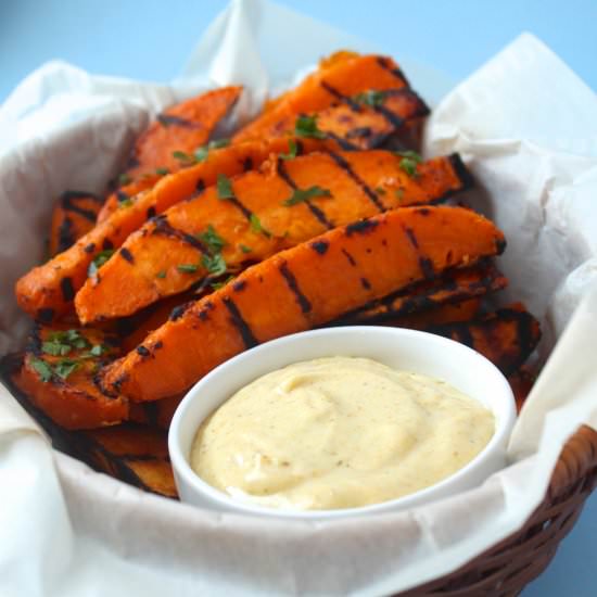 Grilled Sweet Potato Wedges