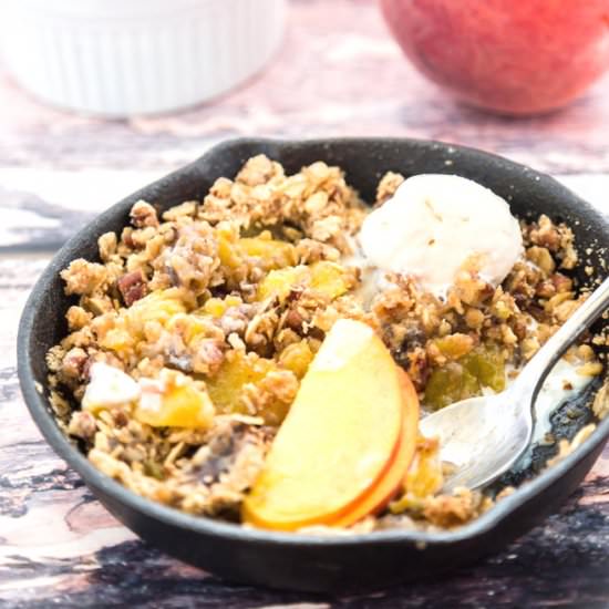 Peach Crisp for Two