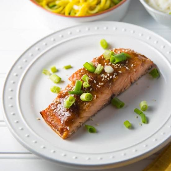 Red Miso Cedar Plank Salmon