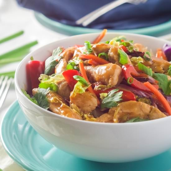 Honey Sriracha Chicken Rice Noodle