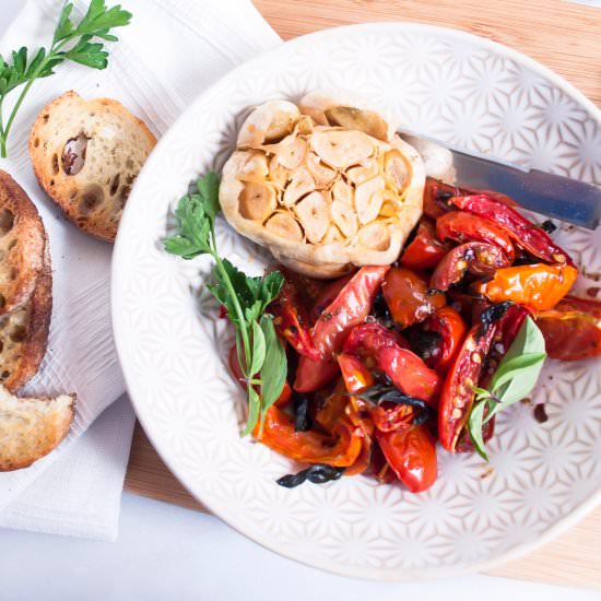 Roasted Garlic and Tomatoes