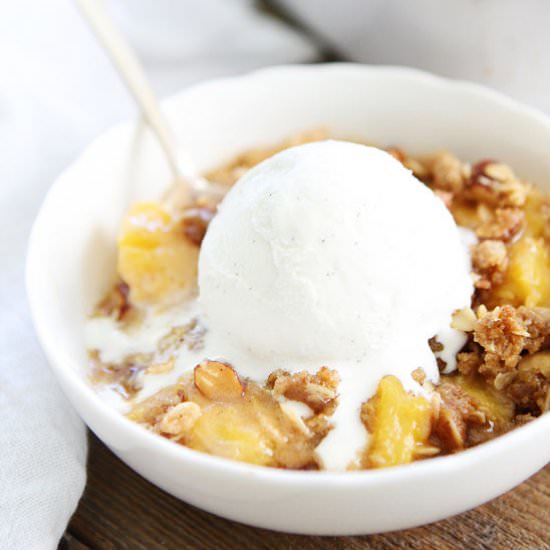 Peach Almond Crisp