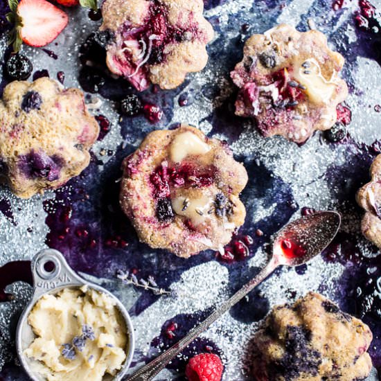 Mixed Berry Coconut Cornbread