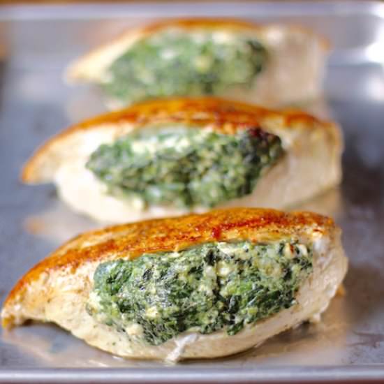 Spinach Stuffed Chicken Breasts