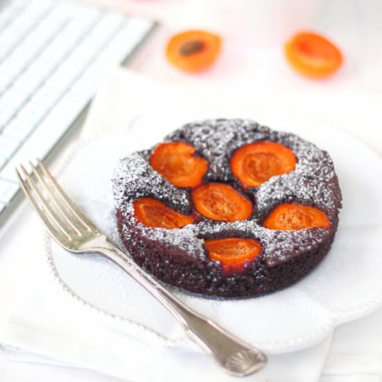 Chocolate apricot cake