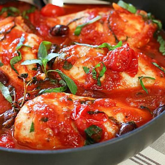 Chicken Puttanesca!