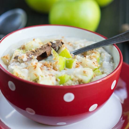 Creamy Apple Coconut Oatmeal
