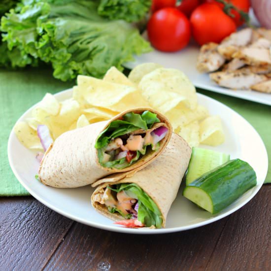 Buffalo Ranch Chicken Wrap