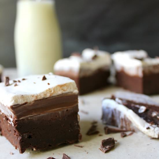 Chocolate Cream Pie Brownies