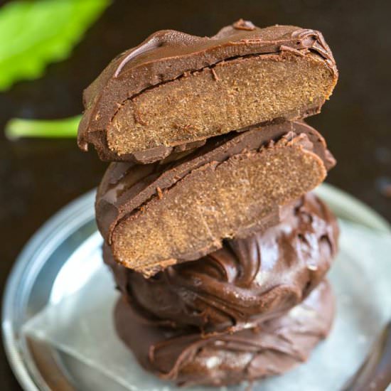 Healthy No Bake Thin Mint Cookies