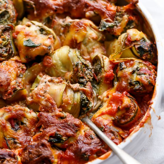 Spinach&Ricotta Zucchini Cannelloni