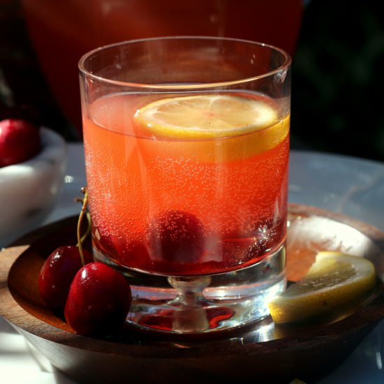 Fizzy Cherry Lemonade Cooler