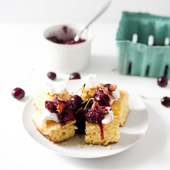 Cornbread Bacon Cherry Bites