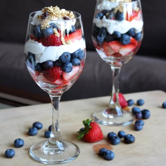 Vegan Berries and Cream Parfaits