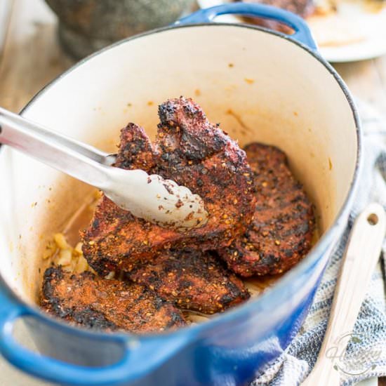 BRAISED SIRLOIN STEAKS