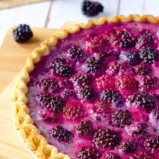 Easy Blackberry Custard