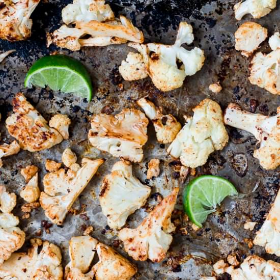 Chipotle-Lime Roasted Cauliflower