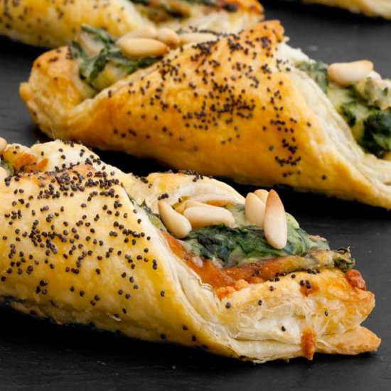 Bacon and Spinach Puff Pastry