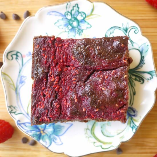 Grain-Free Raspberry Fudge Brownies