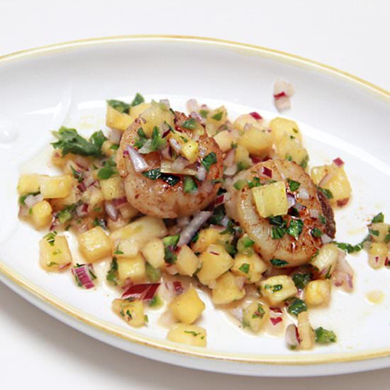 Chili Rubbed Scallops