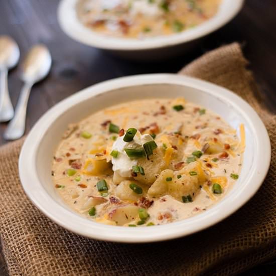 Light Baked Potato Soup